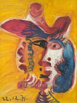 Tete d homme 93 1971 Cubist Oil Paintings